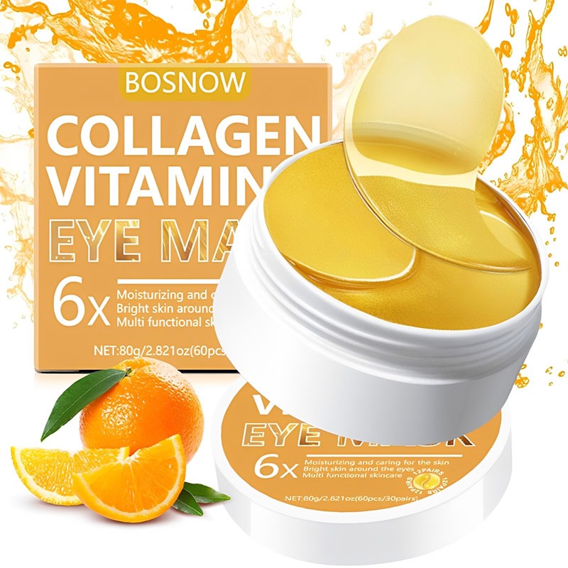 Collagen Under Eye Patches - 30 Paar Augenpflaster, feuchtigkeitsspendende, feuchtigkeitsspendende Kristall-Kollagen-Gel-Augenmaske,