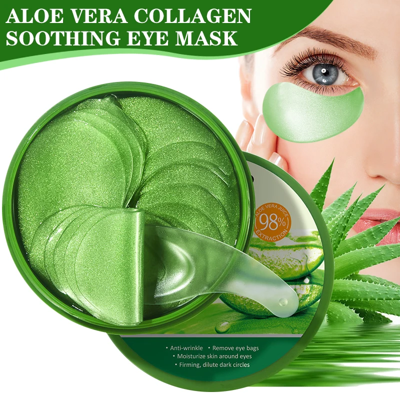 Collagen Under Eye Patches - 60 Stück Aloe Vera Kollagen Augenmaske