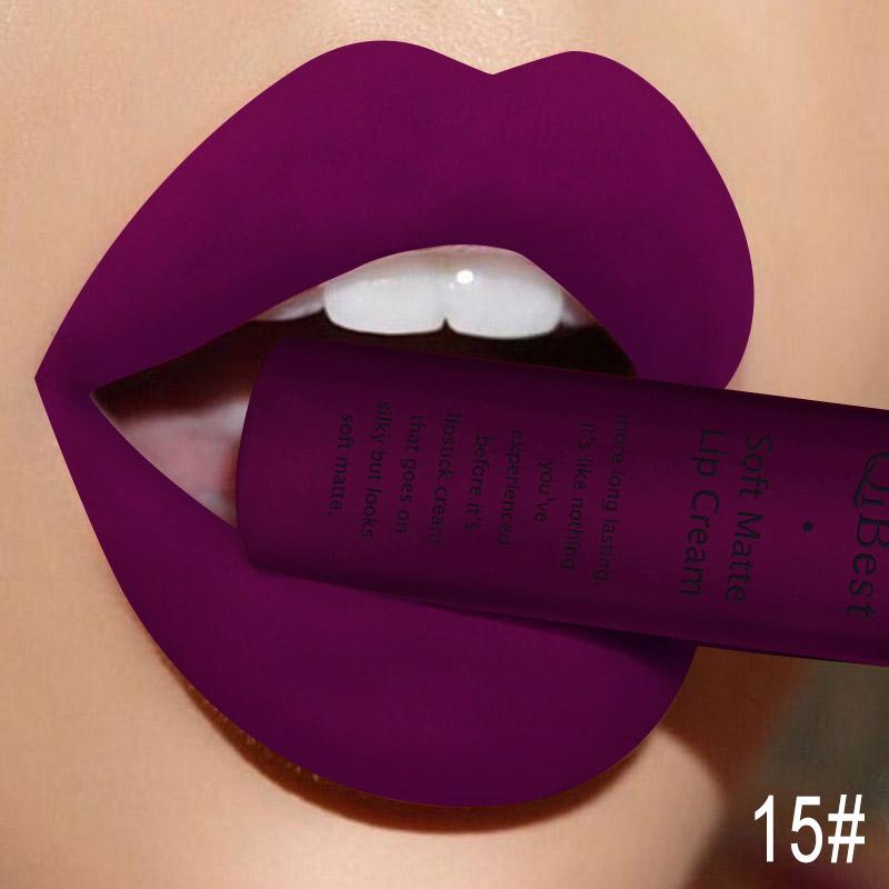 Matte Velvet Lip Tint Long Lasting - QIBEST Sexy Samt Matte Lip Gloss