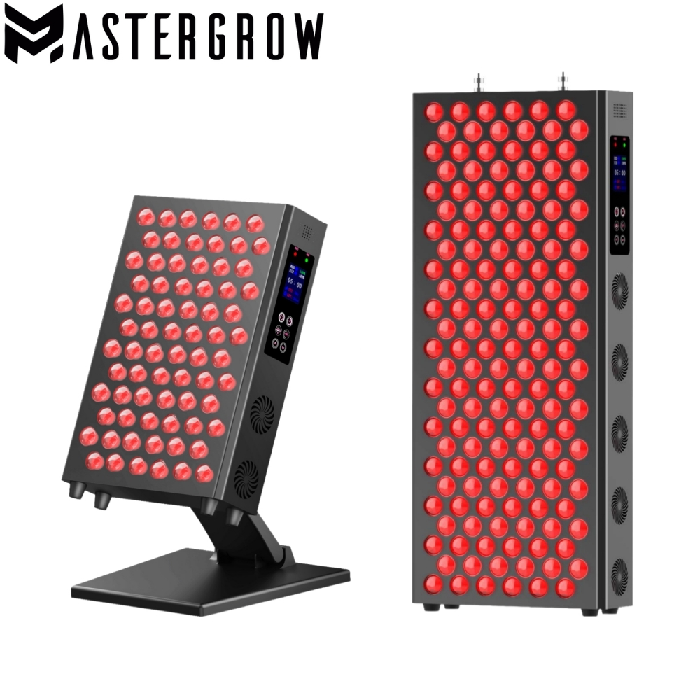 Led Light Therapy Face Mask - Doppelchip-Timing-LED-Rotlichttherapie-Panel-Lampe, 660 nm, Nahinfrarot-Therapie-Licht, 850 nm,