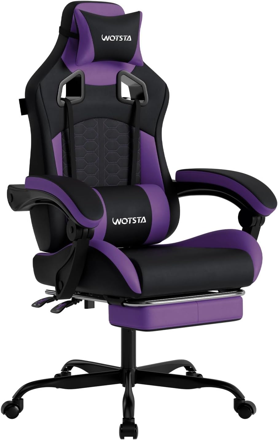 Massage - Gaming-Stuhl mit Massagefunktion, ergonomischer PC-Gaming-Stuhl mit