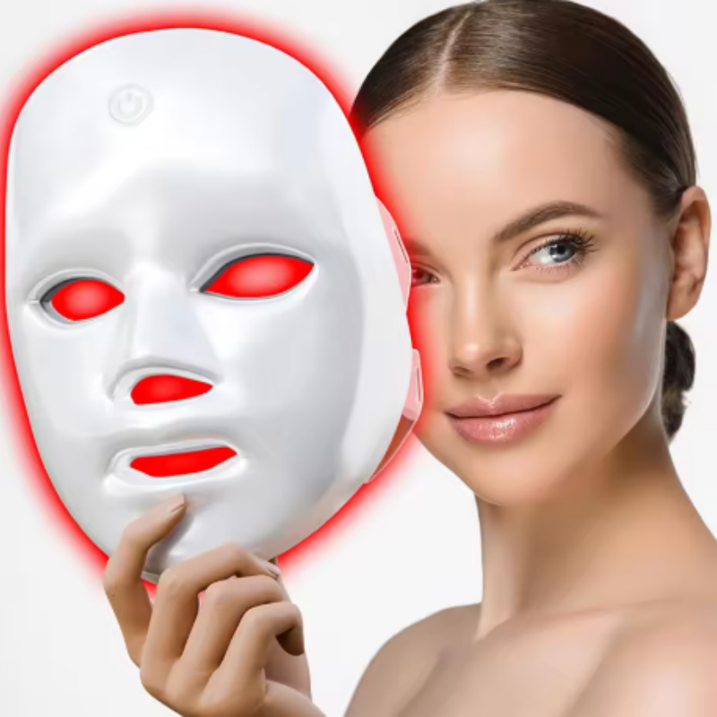 Led Light Therapy Face Mask - Kabellose LED-Maske LED-Gesichtsmaske Photon Hautstraffung Anti-Aging