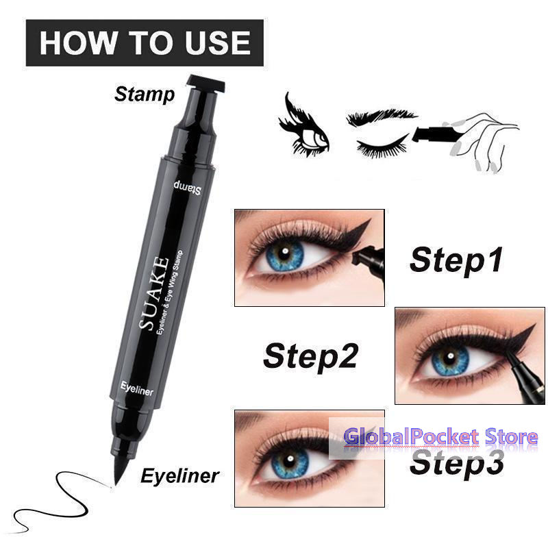 [TG823] 2 Stück Schwarzer Eyel – Waterproof Liquid Eyeliner Pen Bewertung und Preis