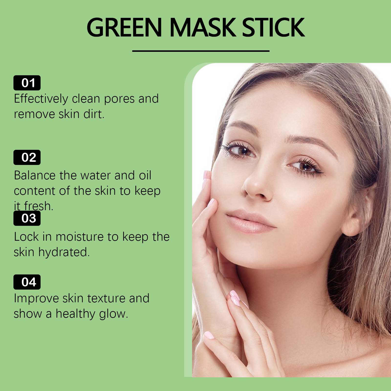 1~5 Stück Grüntee-Tonstick für – Green Tea Cleansing Clay Mask Bewertung und Preis